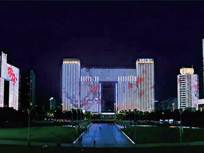 Mejora de la iluminación paisajística en el Centro de Nanjing