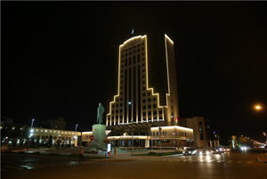 7 de julio de 2016 Kazajstán - edificio del Ministerio de Turismo