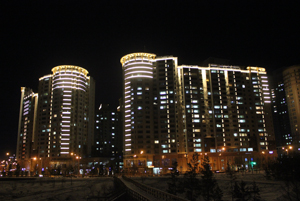 2018.10 iluminación de zonas residenciales de alta calidad en el Sultán de Nur, Kazajistán